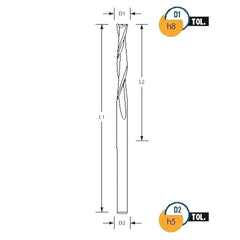 Best Carbide 5mm 4 Flute Long Series Square End Mill TiALN Coated