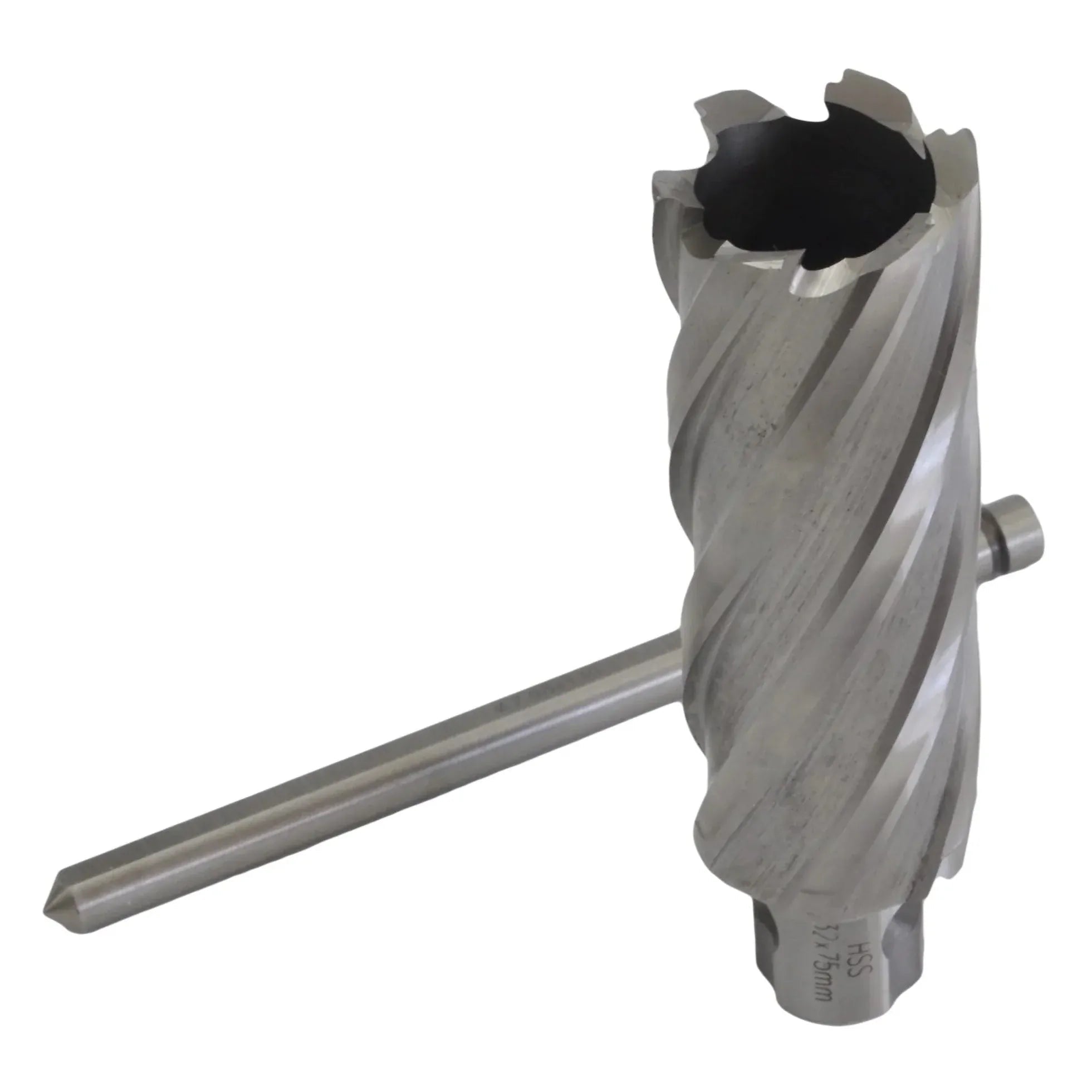 32 x 75mm D.O.C HSS 3/4" Universal Shank Annular Cutter with Pilot Pin - Twin Eagle Imports