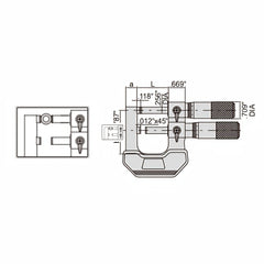 Insize Limit Micrometer 1-2" Range Series 3235-2