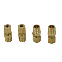 4pc Brass Compression Male Female Connector (T1/4xM1/4)