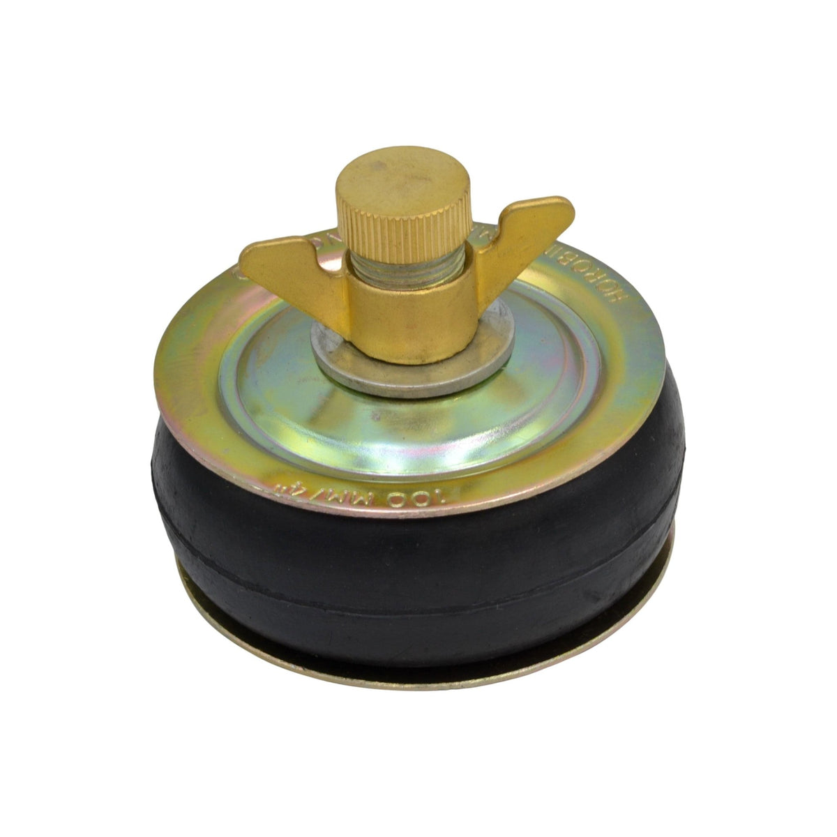 4" 100mm Steel Expanding Plug with 1/2" Bypass 94-113mm Range - Twin Eagle Imports