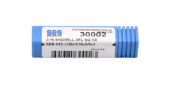 Kyocera SGS 30002 3/16" 4 Flute Ti-NAMITE-A AlTiN Coated Carbide Square End Mill