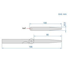 Insize Feeler Gauge Set 0.05-1mm Range Series 4602-28