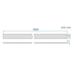 Insize Feeler Gauge Tape 0.8mm Range Series 4621-80