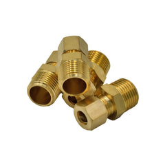 4pc Brass Compression Male Female Connector (T5/16xM3/8)