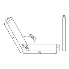 Insize Range 120° Square 150x150mm Series 4706-1150