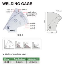 Insize Welding Gauge Series 4840-1