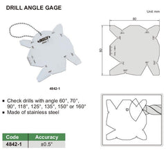 Insize Drill Angle Gauge Series 4842-1