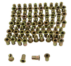 8/32 UNC Zinc Plated Steel Nutsert Rivet Nuts – Bulk Pack of 100