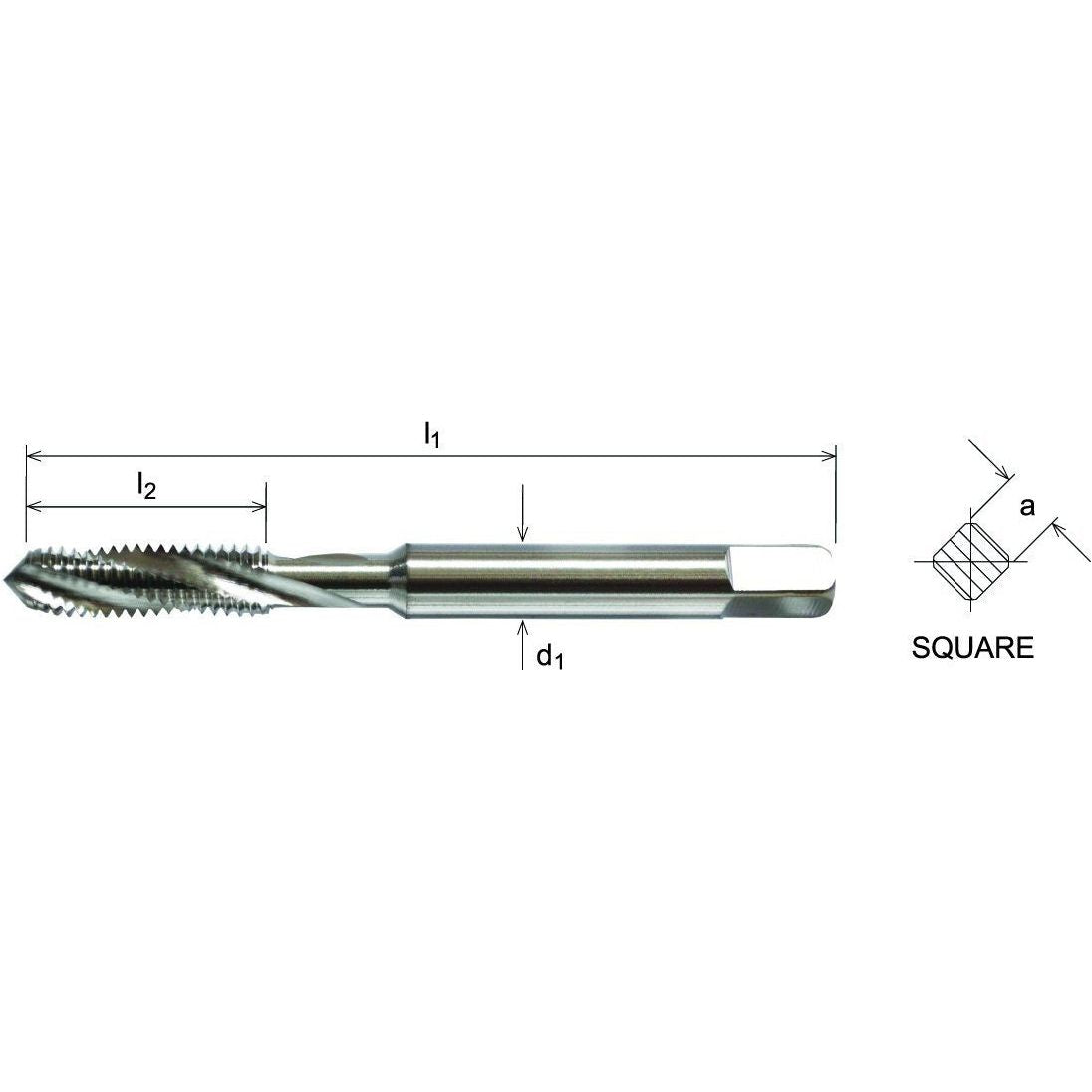 Somta Series 509 - HSSE-V Spiral Flute Metric Tap (Standard)