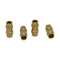 5/16" DOT Brass Push-In Straight Tube Unions – 4 Pack - Twin Eagle Imports