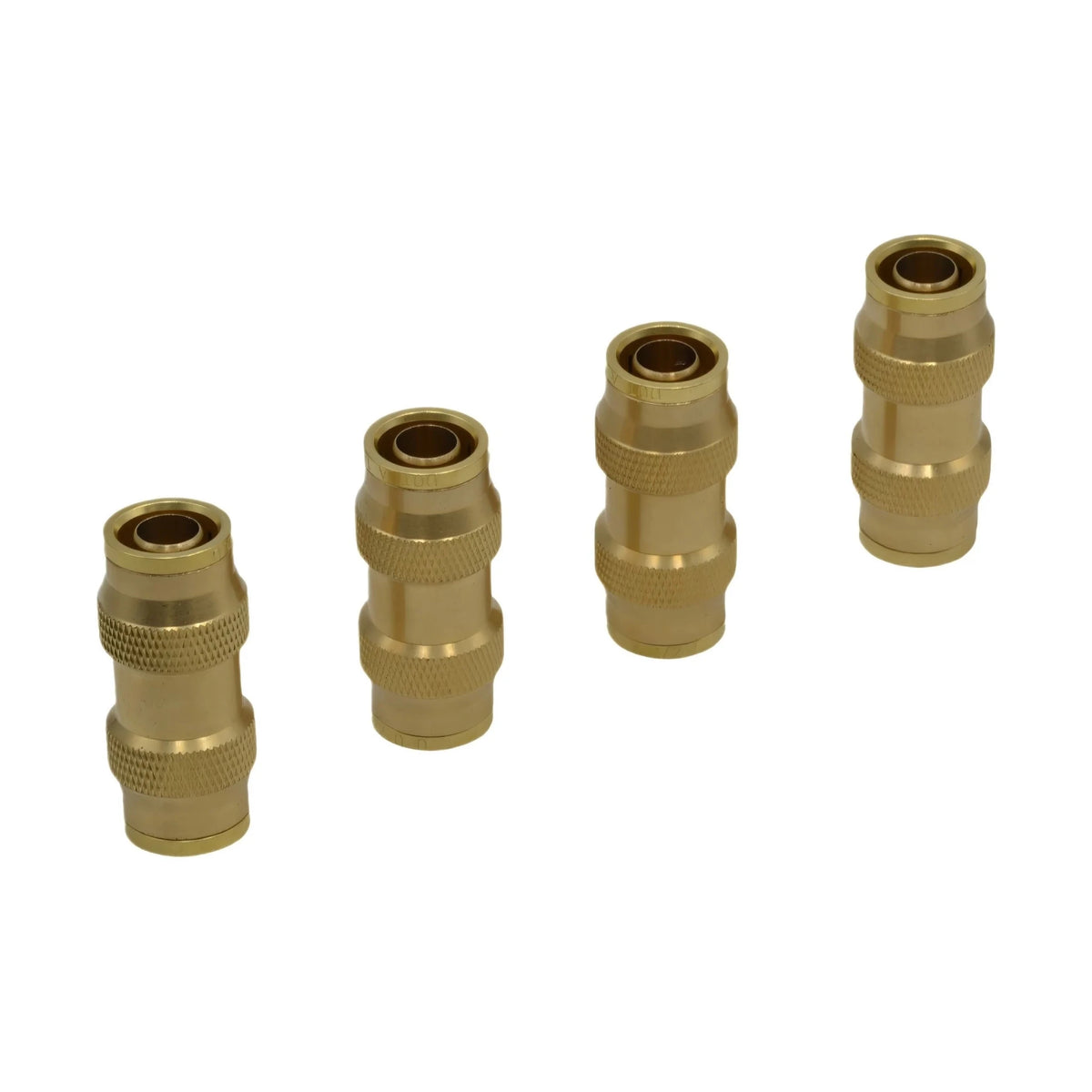 5/16" DOT Brass Push-In Straight Tube Unions – 4 Pack - Twin Eagle Imports