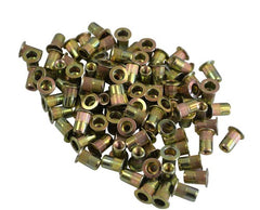 1/4 UNC Zinc Plated Steel Nutsert Rivet Nuts – Bulk Pack of 100
