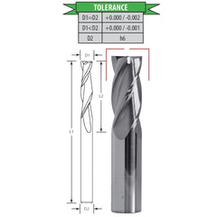 Best Carbide 1/2" 4 Flute Long Series Square End Mill – 1/2" Shank