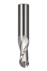 Kyocera SGS 40382 20mm 2 Flute Bright Uncoated Stub Carbide Ball Nose End Mill