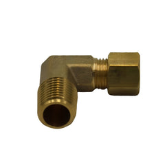 Brass Compression Union 90° Male Female Elbow (T1/4xM1/4)