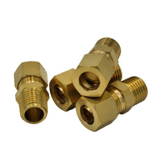 4pc Brass Compression Male Female Connector (T3/8xM1/4)