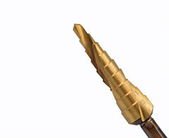 Bordo Saber 8035 4-12mm HSS TiN Coated Spiral Flute Step Drill