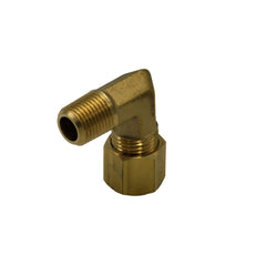 Brass Compression Union 90° Male Female Elbow (T1/4xM1/8)