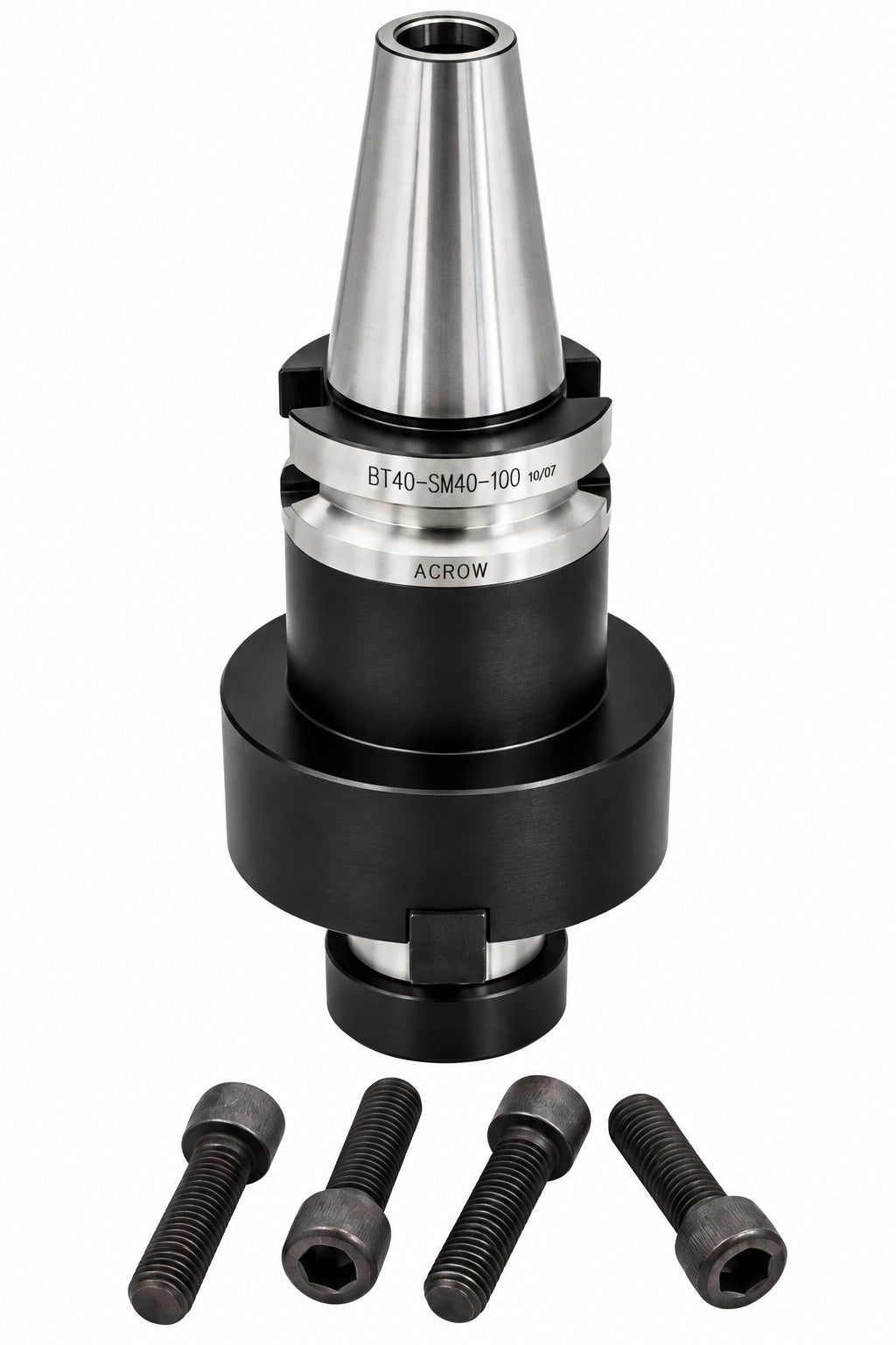 Acrow BT40-SM40-100 – Shell Mill Holder (Ø40 mm Bore, BT40 Taper)