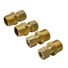 4pc Brass Compression Male Female Connector (T5/16xM3/8)