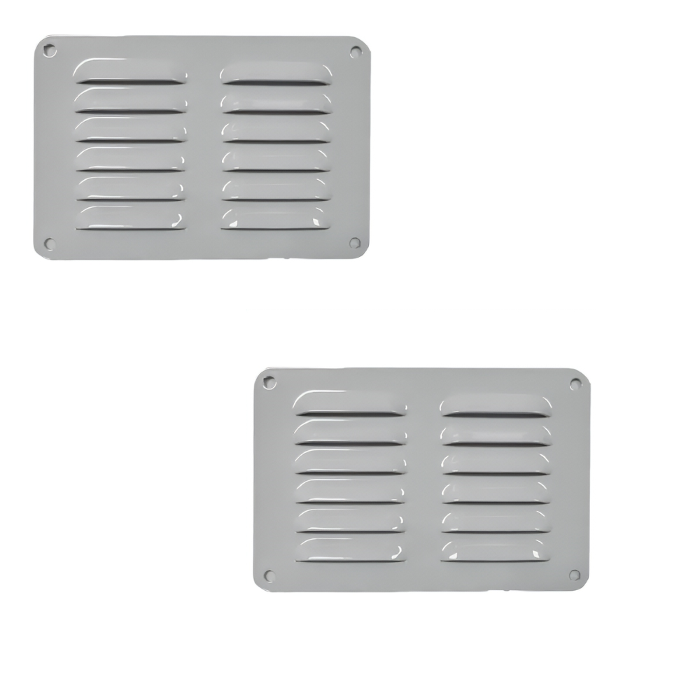 HHaron 1501W Aluminium Vents – White