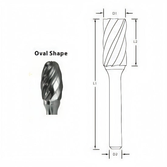 Best Carbide - SE3NF 3/8" Aluminium Cut Carbide Burr