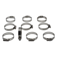 10 Piece 304 Stainless Steel 33-57mm Worm Drive Hose Clamp