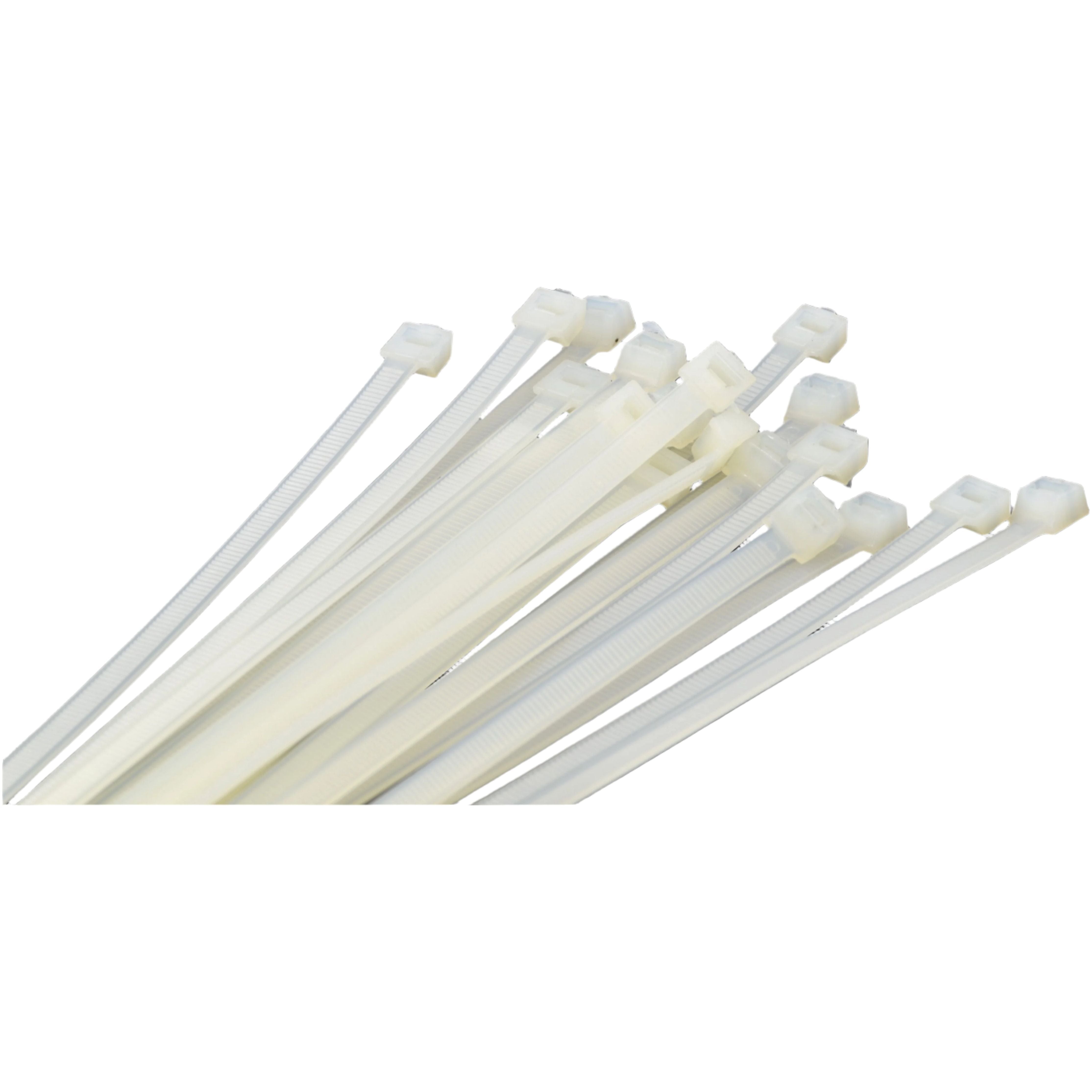 RAPTOR Natural 370mm x 4.8mm Medium Duty Cable Ties, 20 Pack