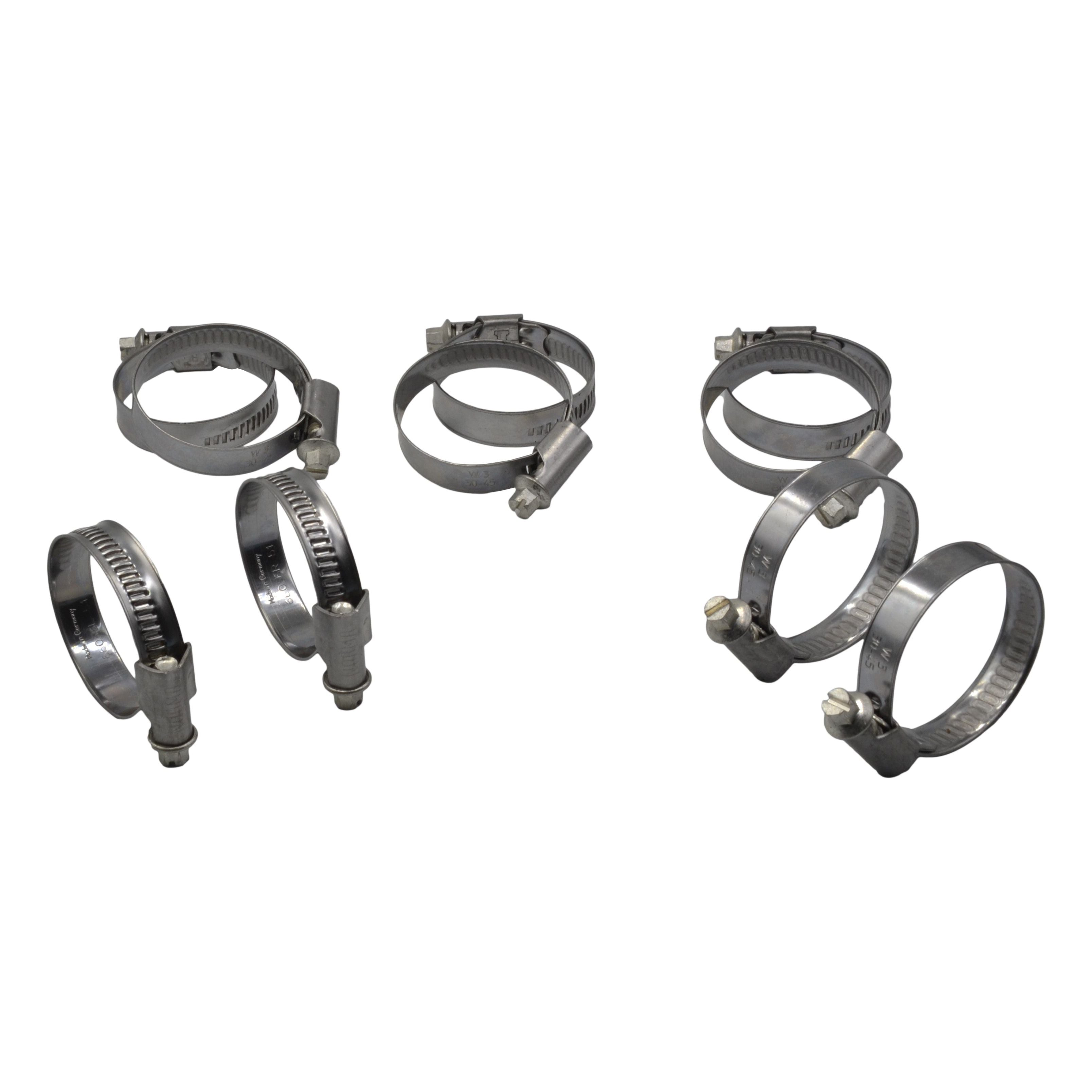 10 Piece Norma 304 Stainless Steel 30-45mm Worm Drive Hose Clamp