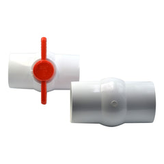 x2 PVC Pipe Female/Female 2" Slip Join Ball Valve