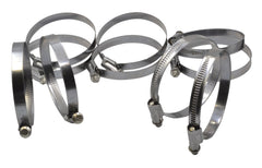 10 Piece Norma 304 Stainless Steel 70-90mm Worm Drive Hose Clamp