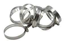 10 Piece 304 Stainless Steel 52-76mm Worm Drive Hose Clamp