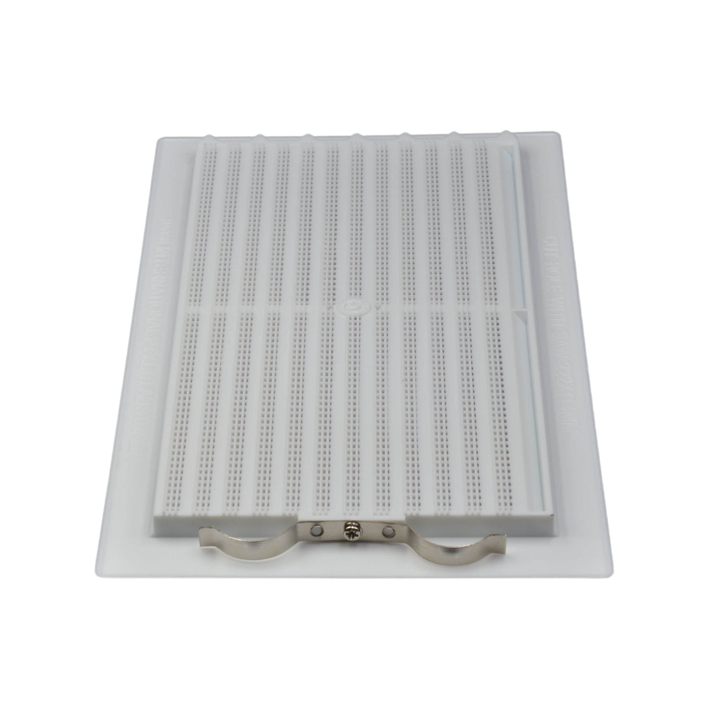 Haron 95W Wall Vent – White. Vent Facing 245 x 145mm