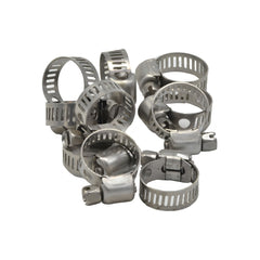 10 Piece 304 Stainless Steel 6-15mm Worm Drive Hose Clamp