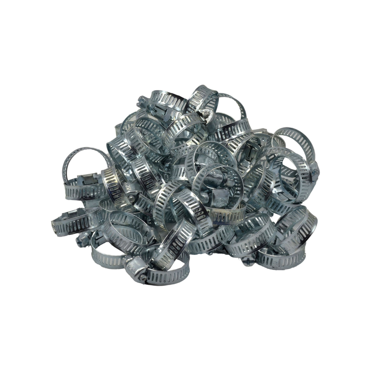 50 Piece Zinc 12-23mm Worm Drive Hose Clamp