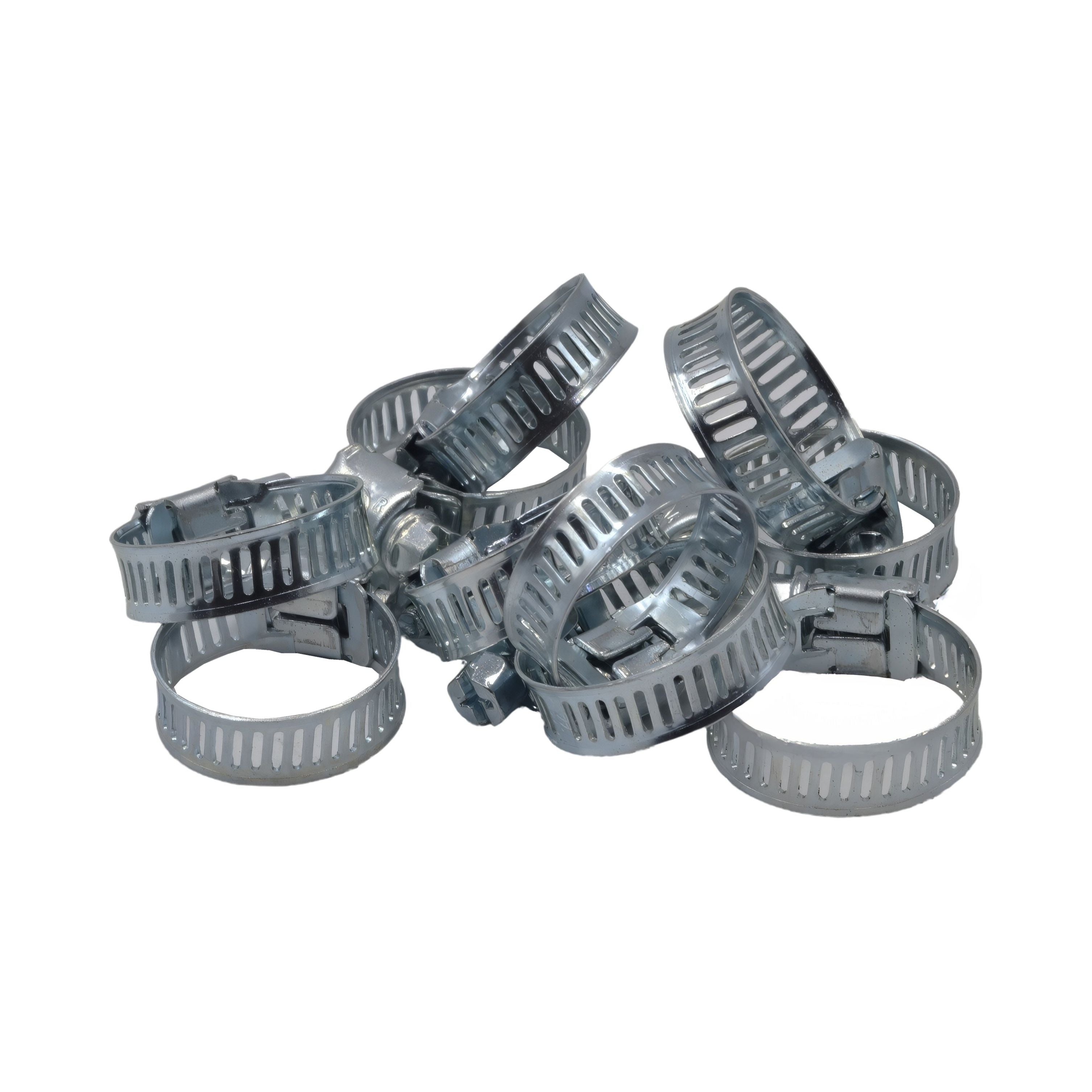 10 Piece Zinc 12-23mm Worm Drive Hose Clamp