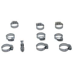 10 Piece Zinc 12-23mm Worm Drive Hose Clamp