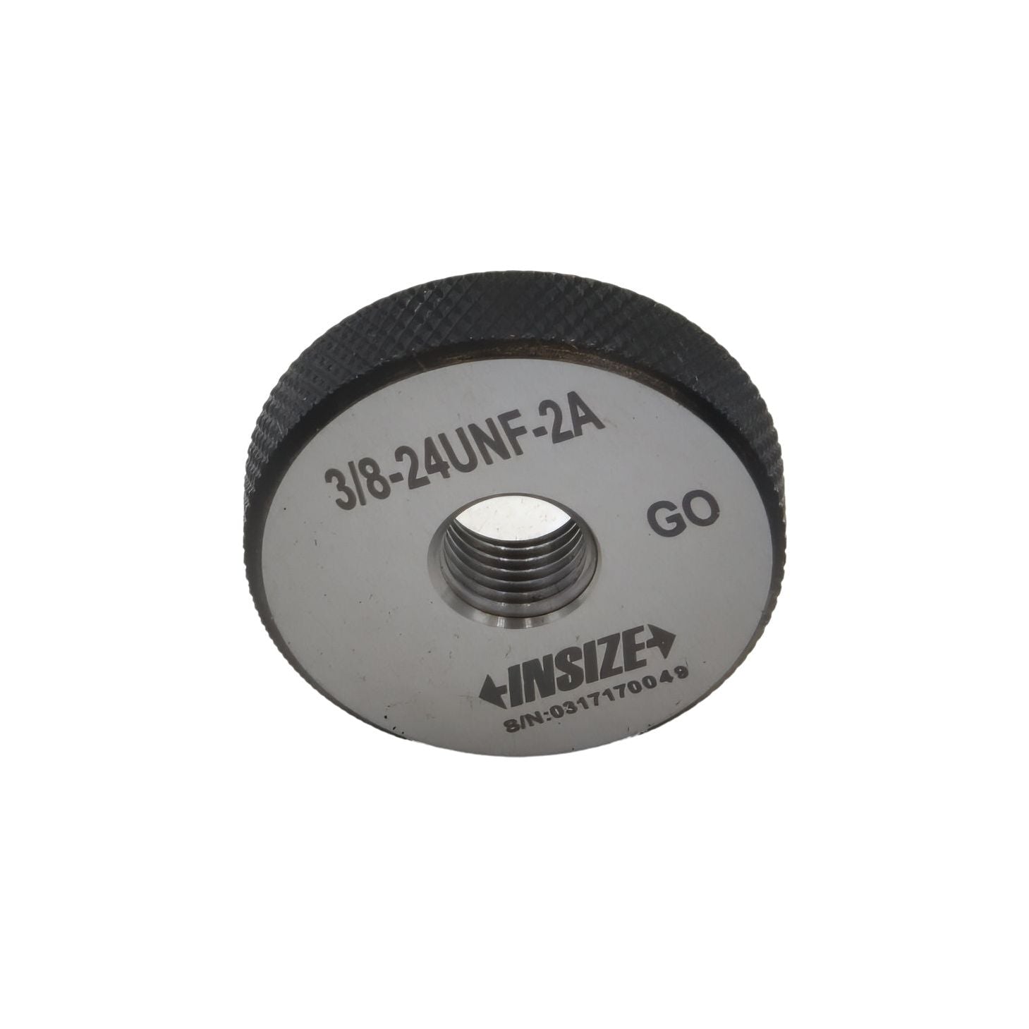 Insize Thread GO Ring Gauge 3/8"-24 UNF Series 4121-3C2 