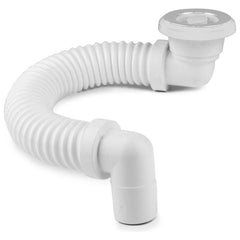 Flexible Plumbdinger - White Plated Brass Plug 40mm