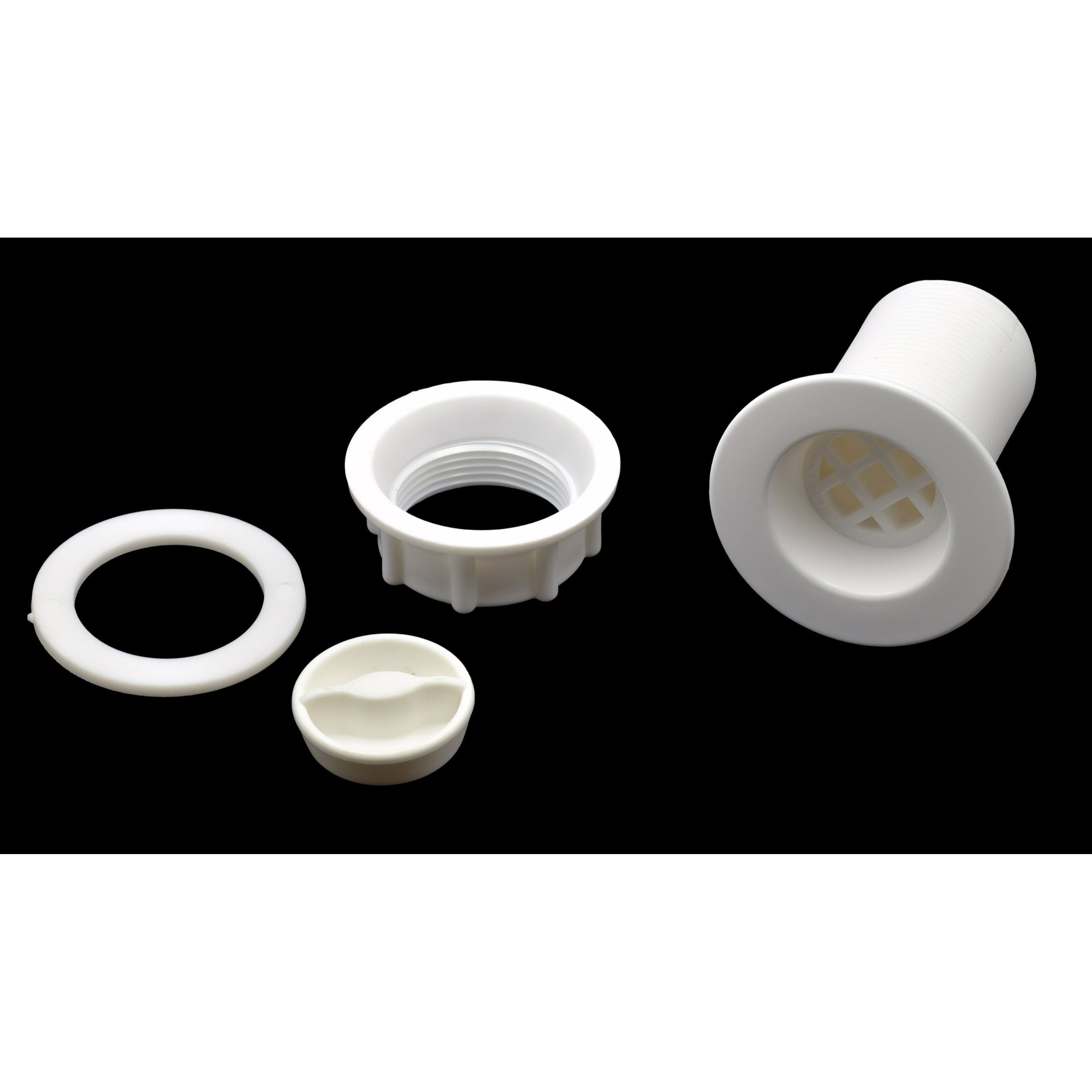 Extended 32mm White Plastic Body Plug and Waste Unit