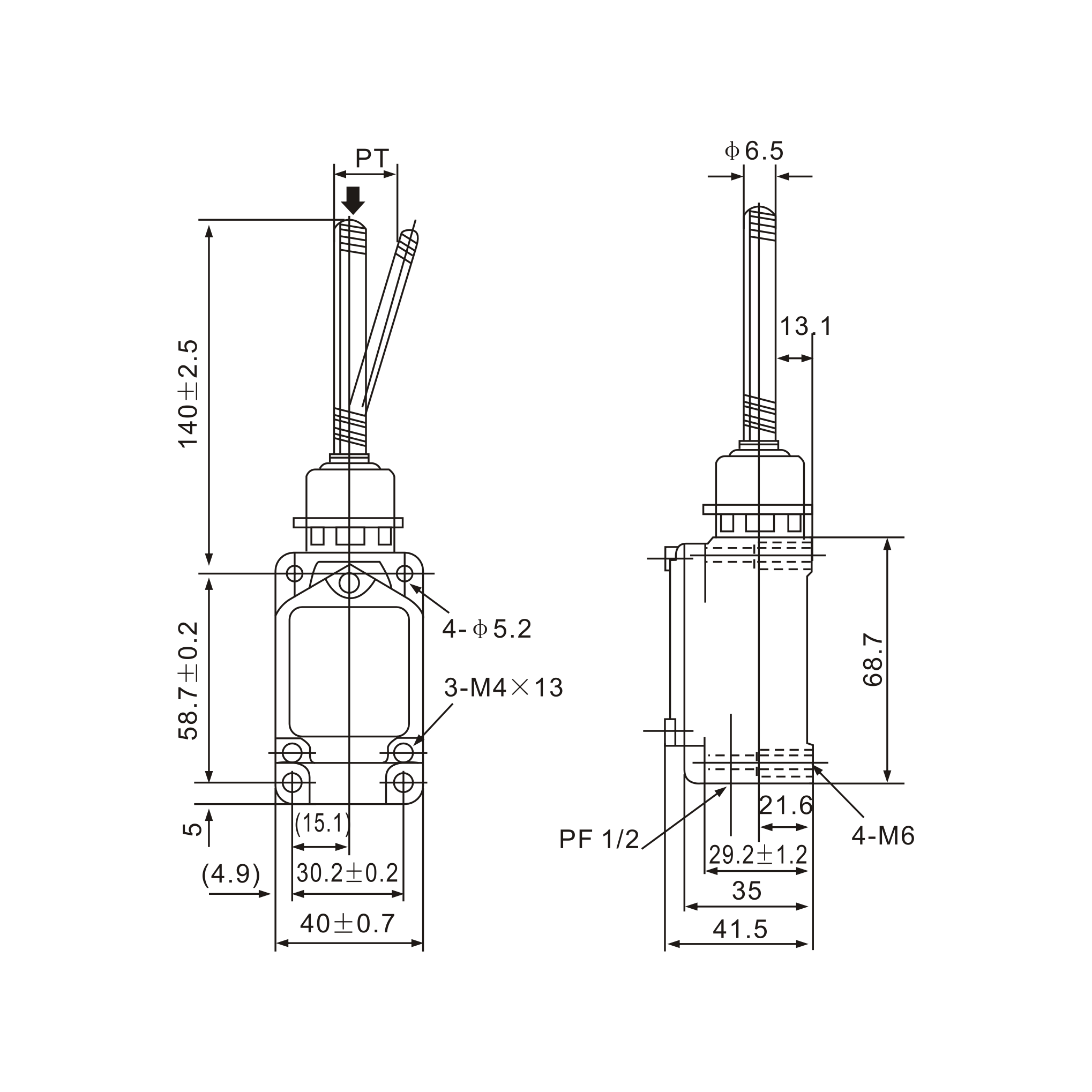 WLJN Stainless Steel Spring Limit Switch