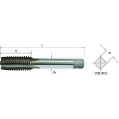 SOMTA - Series 541 HSS UNC Thread Tap 9/16" Taper - Short Hand Tap