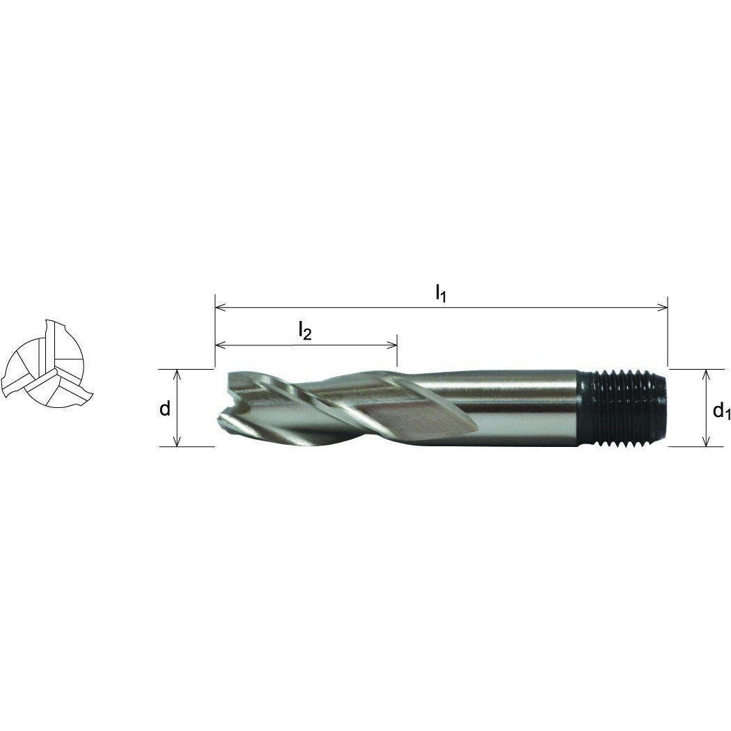 Somta 3 Flute 20mm HSS-Co8 Multi-Purpose End Mill