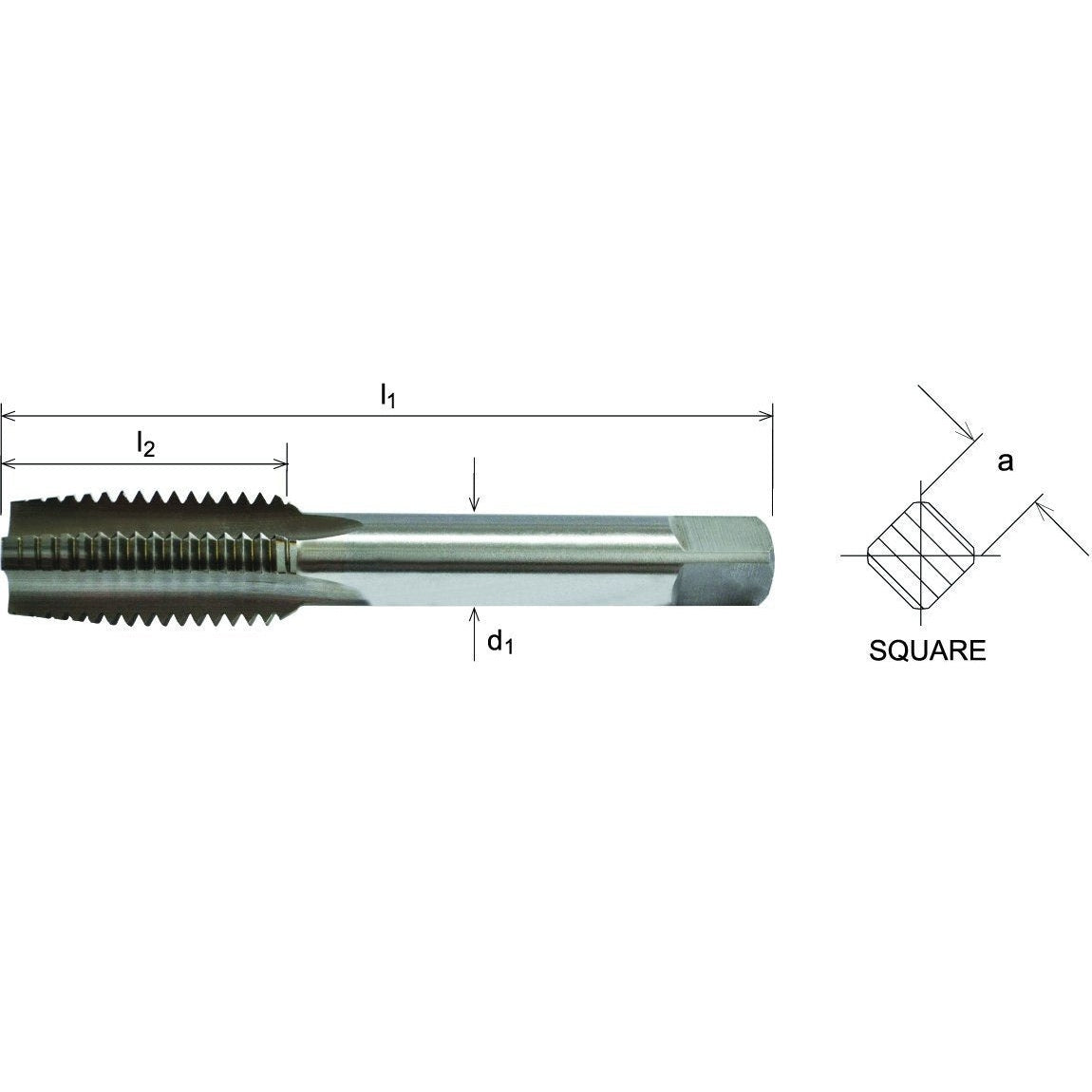 Somta Series 501 - HSS Straight Flute Short Hand Taper (First Tap) M22 x 2.5mm