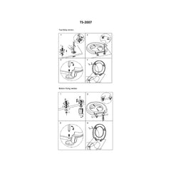 Haron TS-2007 MEDI RING Toilet Seat with Locking Buffers