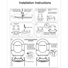 Haron TS-760 ATHINA D-Shape Single Flap Toilet Seat