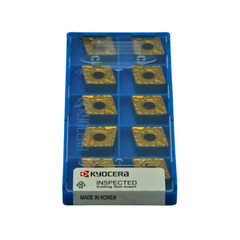 10pc Kyocera CNMG120408PS CA525 – Turning Insert (Finishing to Medium, PS Chipbreaker)