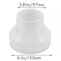 Pack of 60 Ventilation Duct Adapter 150mm to 100mm BJ150-100-60