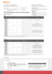 Mitutoyo IP67 Coolant Proof Digital Caliper 0-300mm Mitutoyo Series 500-714-20 (CD-P30M)